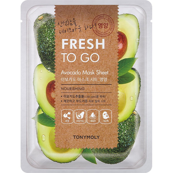 Mascarilla facial Tonymoly Fresh To Go Avocado Mask Sheet 25g