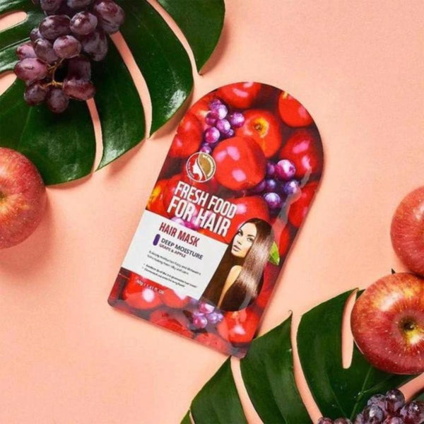 Mascarilla de pelo Farm Skin Freshfood For Hair Mask Deep Moisture Set [Grape&Apple] 40g