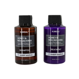 Pack KUNDAL Honey & Macadamia Nature Shampoo + Protein Treatment - Amber Vainilla 100ml x 2