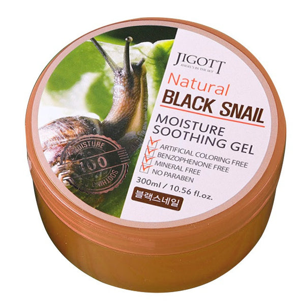 Gel hidrante Jigott Natural Black Snail Moisture Soothing Gel 300ml