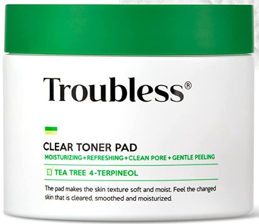 Tónico en formato discos TROUBLESS CLEAR TONER PAD de Farm Skin 60pads