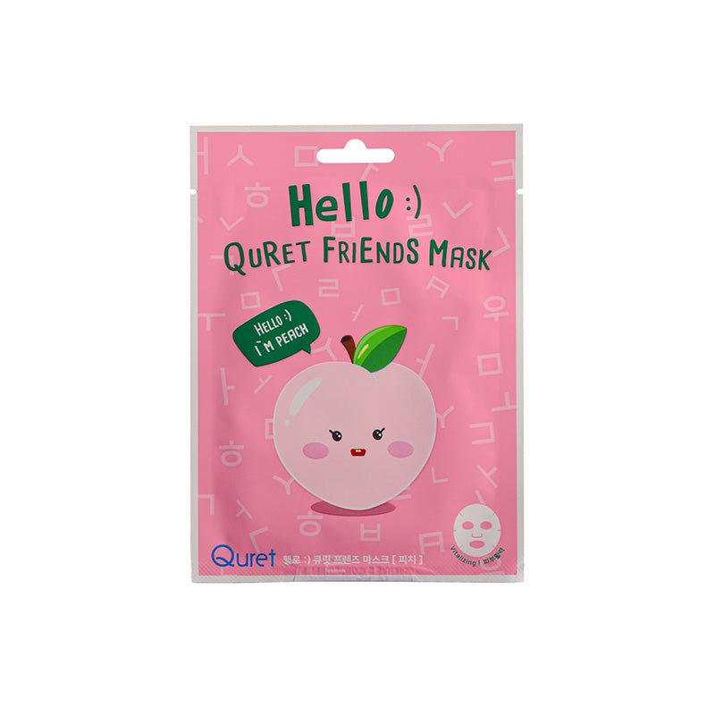 Mascarilla Quret Hello :) Quret Friends Mask - Peach 25g