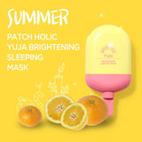 Mascarilla de noche Patch Holic Yuja Brightening Sleeping Mask 70ml