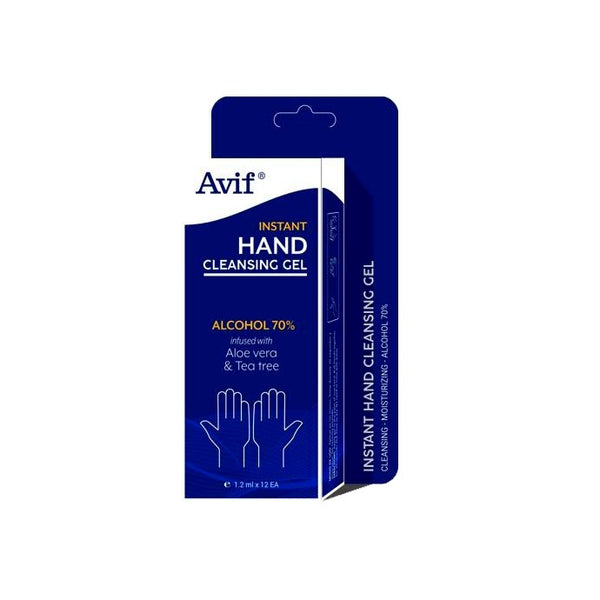 Avif INSTANT HAND CLEANSING GEL sanitizing gel (12 single-dose sachets)