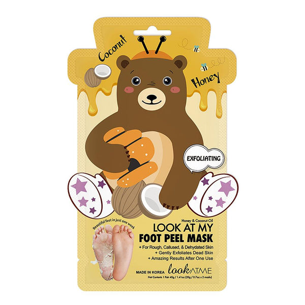 LOOK AT MY FOOT PEEL BEAR Masque exfoliant pour les pieds