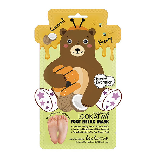 Masque pour les pieds Look At Me Masque relaxant Look At My Foot (Ours) 1 unité