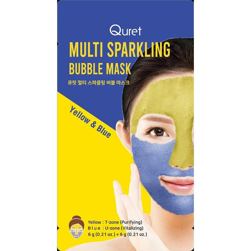 Mascarilla facial Quret Multi Sparkling Bubble 6g + 6g