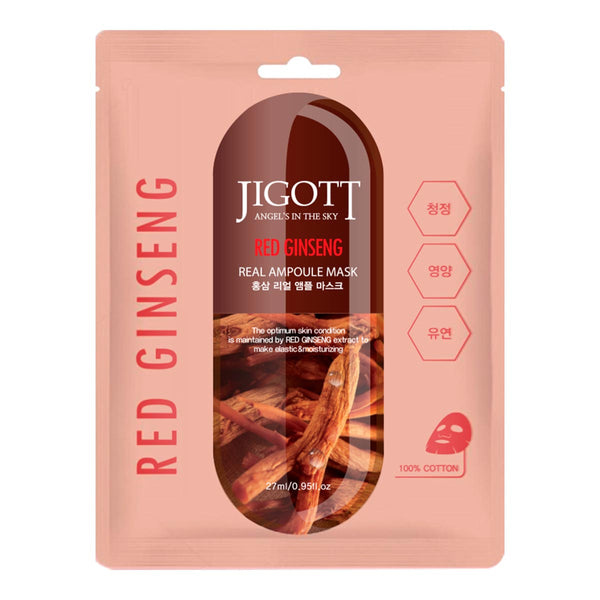 Jigott Red Ginseng Real Ampoule Mask 27ml