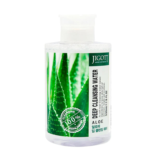 Jigott Aloe Eau nettoyante en profondeur Eau micellaire 530 ml
