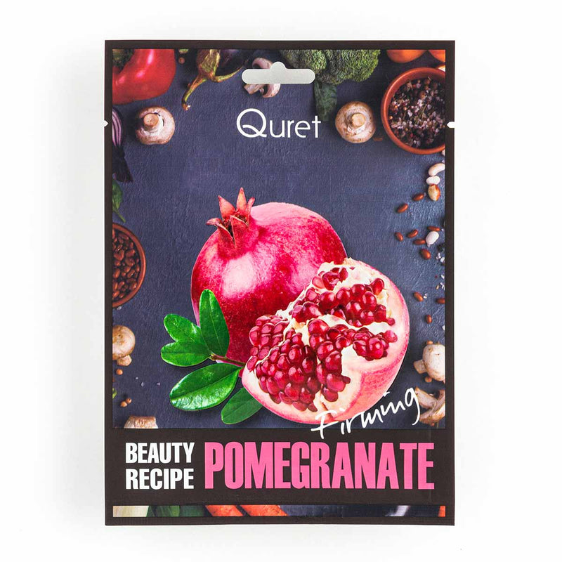 Mascarilla facial Quret Beauty Recipe Mask - Pomegranate[Firming] 25g
