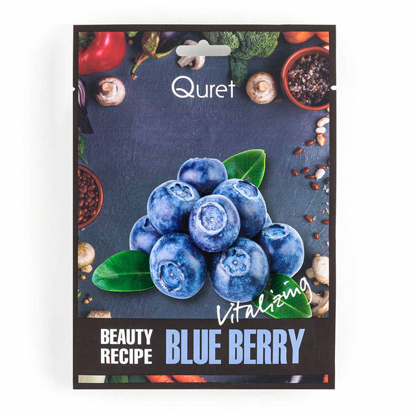 Quret Beauty Recipe Mask Blue Berry[Vitalizing] Face Mask 25g