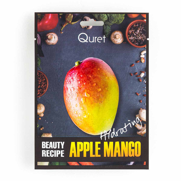 Quret Beauty Recipe Mask Pomme Mangue[Hydratant] masque visage 25g