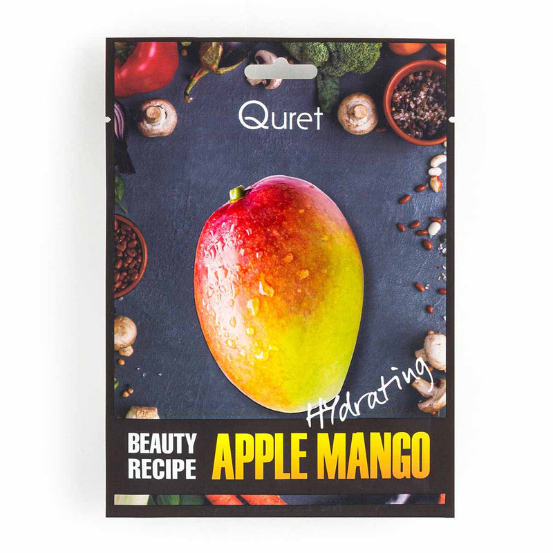 Mascarilla facial Quret Beauty Recipe Mask Apple Mango[Hydrating] 25g