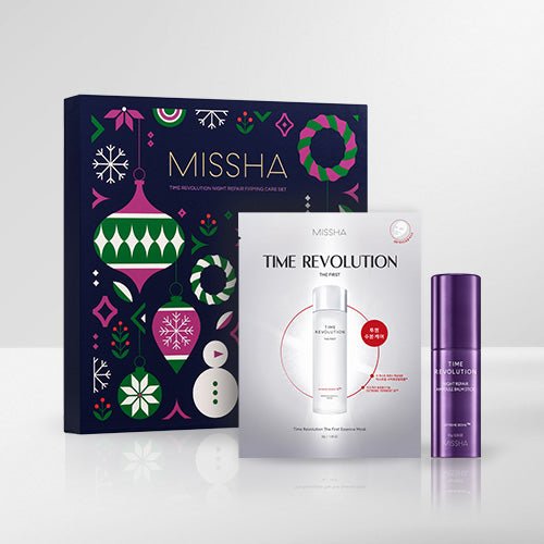 Set Missha Time Revolution Night Repair Firming Care Set (Holiday Edition)