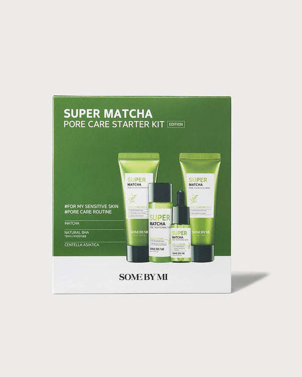 Set Some By Mi Super Matcha Pore Care Starter Kit 42ml+42g+30ml+10ml