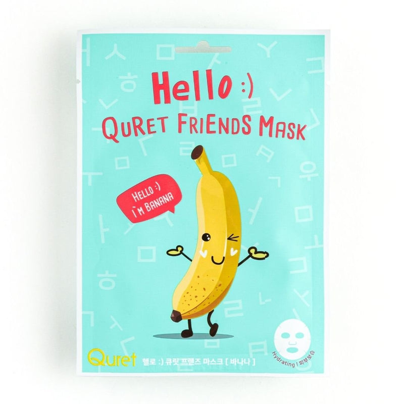 Mascarilla facial Quret Hello :) Quret Friends Mask Banana 25g