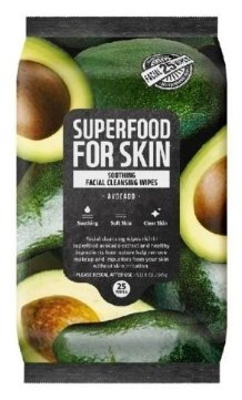 Toallitas desmaquillantesl Farm Skin Superfood For Skin Soothing Facial Cleansing Wipes (Avocado)